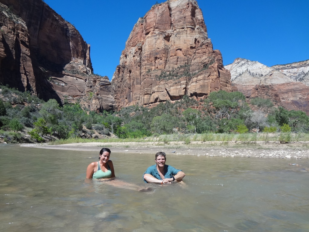 Swimming in the Virgin River in Zion National Park, ArboursAbroad