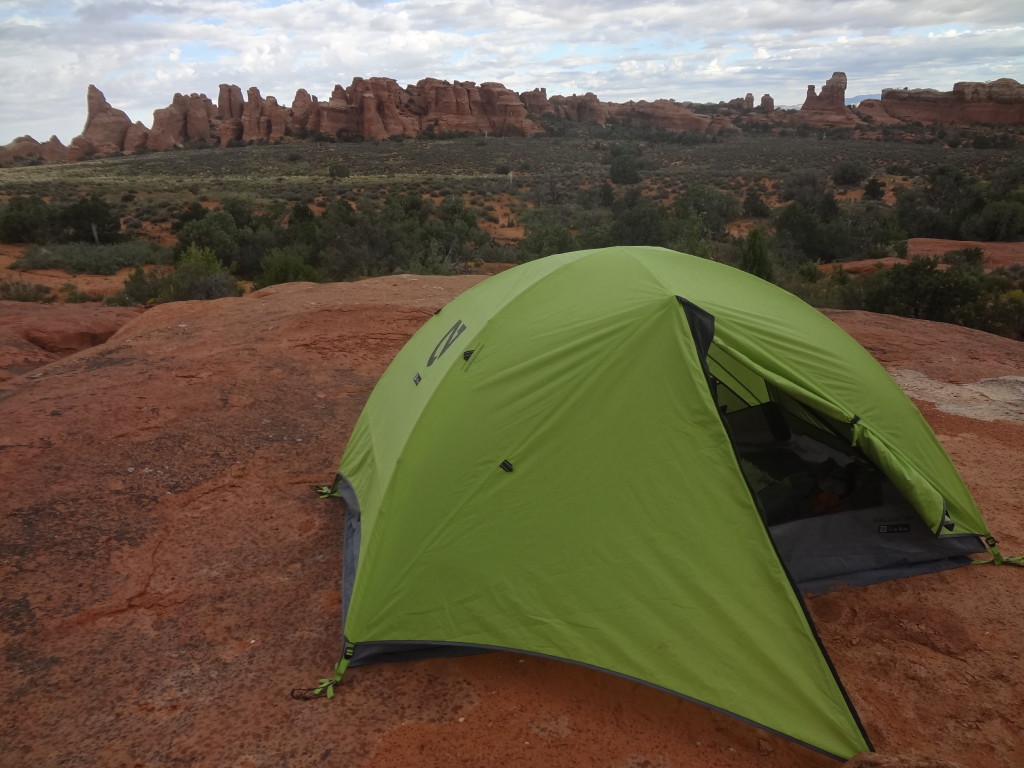backcountry camping, tent, Arches National Park, Utah, arboursabroad