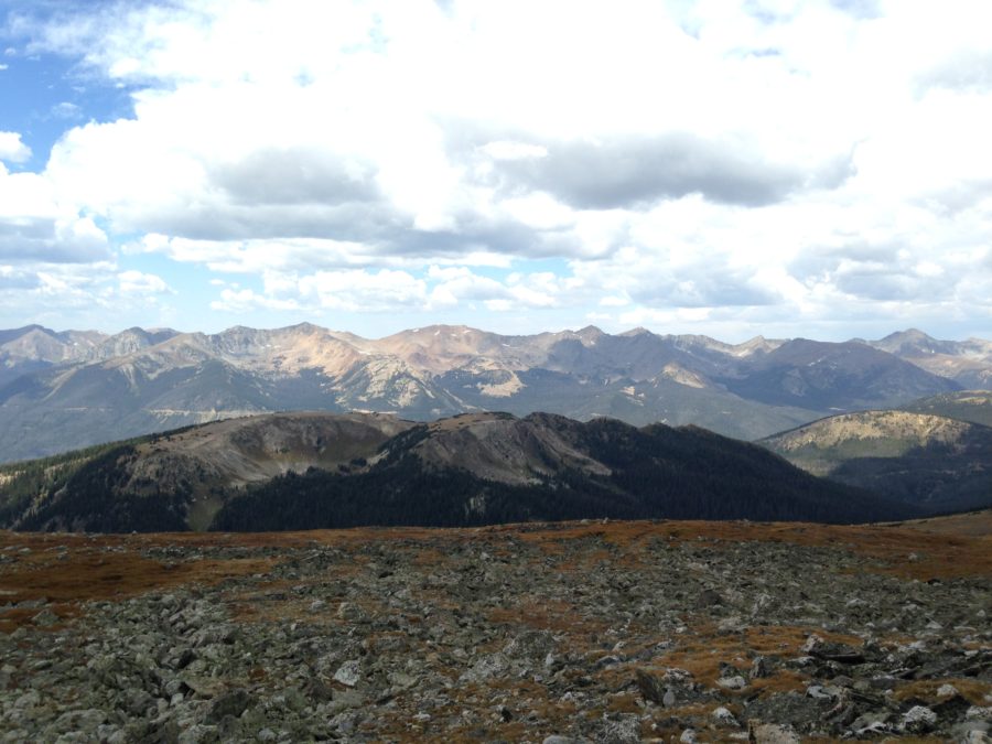 View of the rocky mountains.