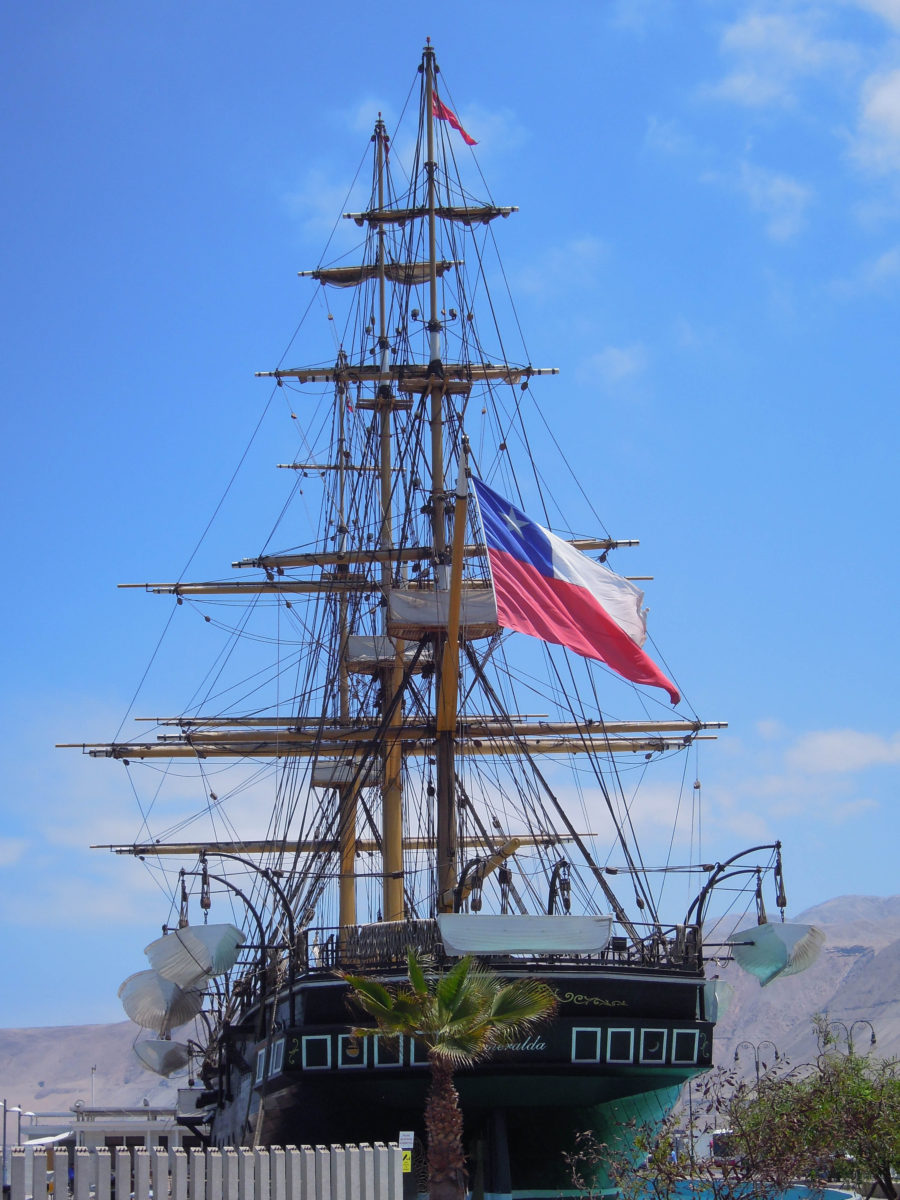 Bow of the Esmeralda.