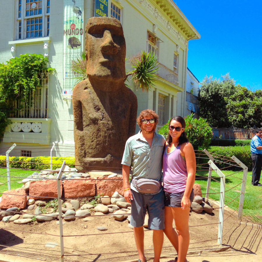 We don't even have to go to Easter Island to see one of these things!! This one is in Vina Del Mar!!