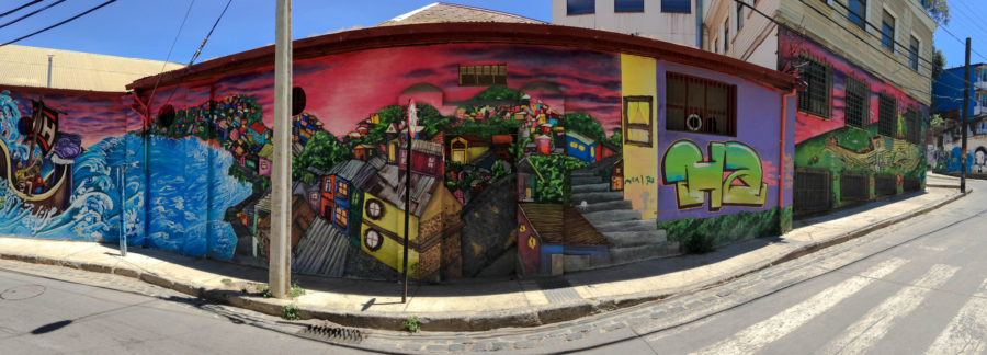 The people in this area pay for others to come graffiti their walls so that nobody else does it with bad graffiti.
