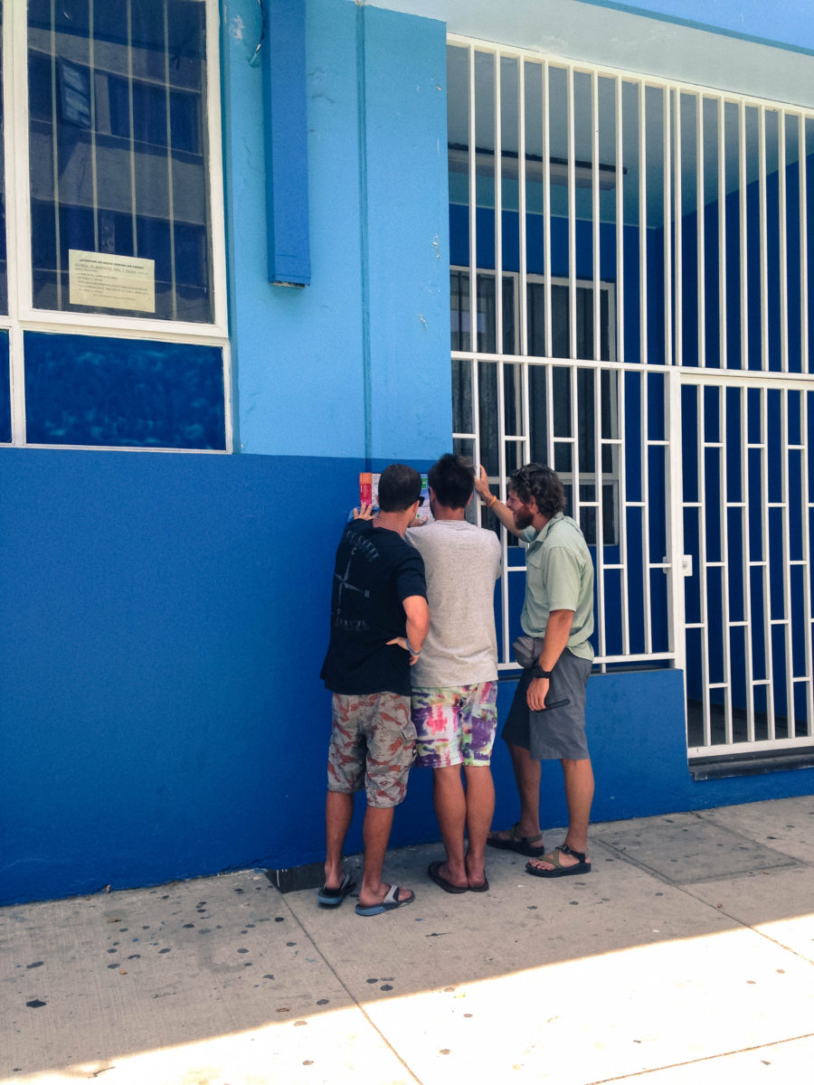 Captured the boys trying to find where we were on the map!