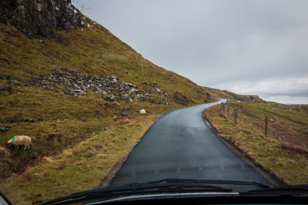 getting to isle of skye castles, country road