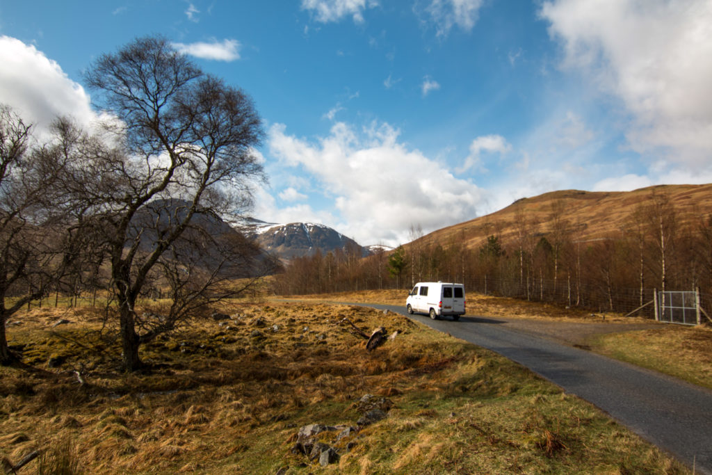 Glen Lyon, road, arboursabroad, vantrails, van adventures