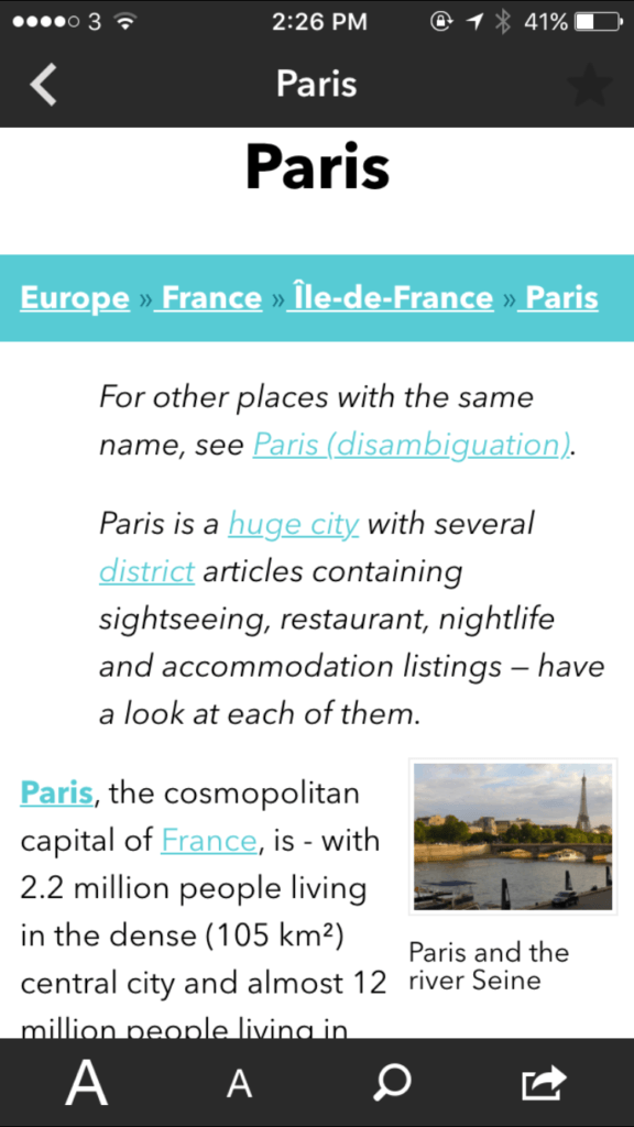 wikitriip, arboursabroad, travel app, city guide