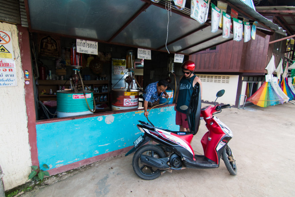 gas, moped, Pai, Thailand, arboursabroad