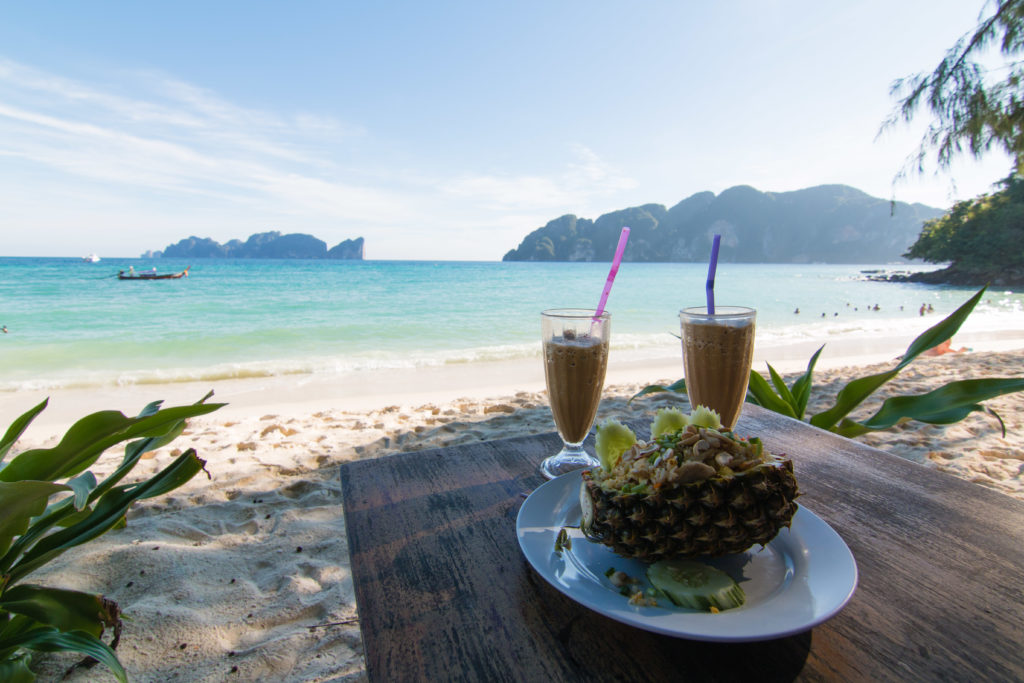 pineapple, coffee shakes, Koh Phi Phi Restaurants, Koh Phi Phi, Thai islands, arboursabroad
