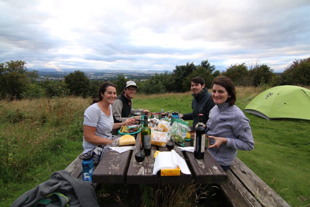 camping, table, arboursabroad