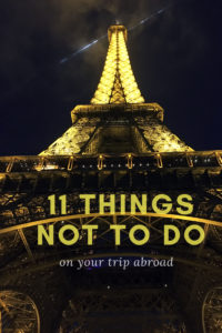 travel advice, avoid, things not to do while traveling, arboursabroad