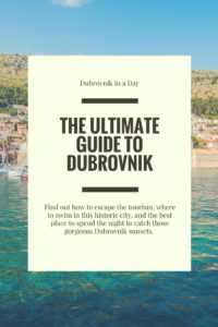 the ultimate guide to Dubrovnik