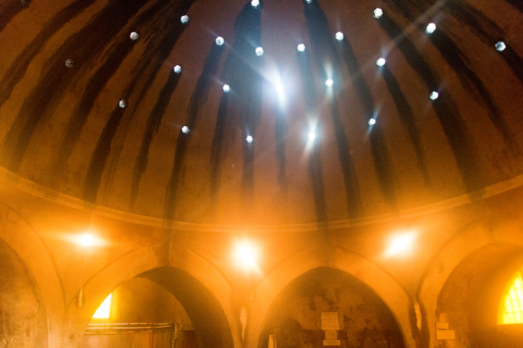 dome ceiling with natural light, Kiraly Baths, Budapest Guide, Hungary, arboursabroad