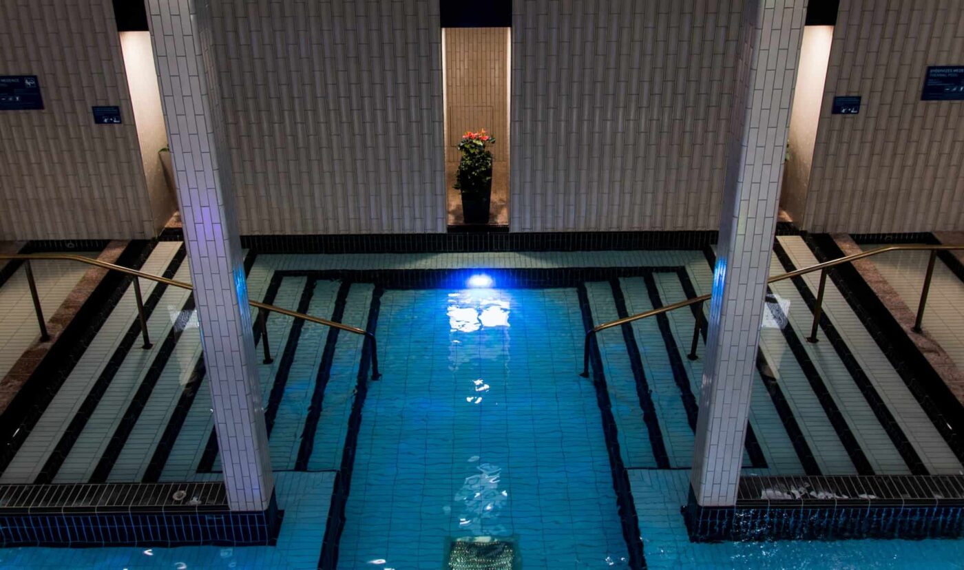 Indoor Thermal baths in Budapest Hungary.