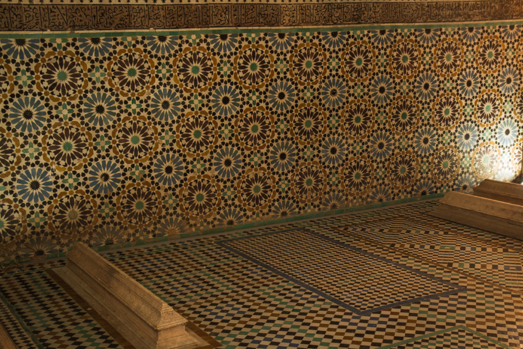 Saadian Tombs, Marrakech, tile, mosaic walls, arboursabroad