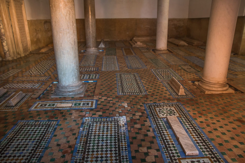 Saadian Tombs, Marrakech, Marrakech history, tile work, mosaic, arboursabroad