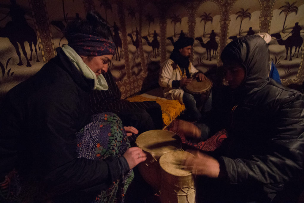 music in the desert, berber music, arboursabroad, riding camels in the desert