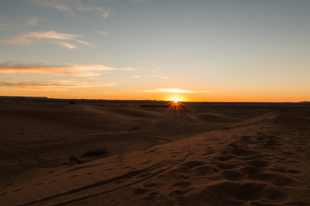 sunrise over dunes, sand, desert sunrise, arboursabroad, Morocco