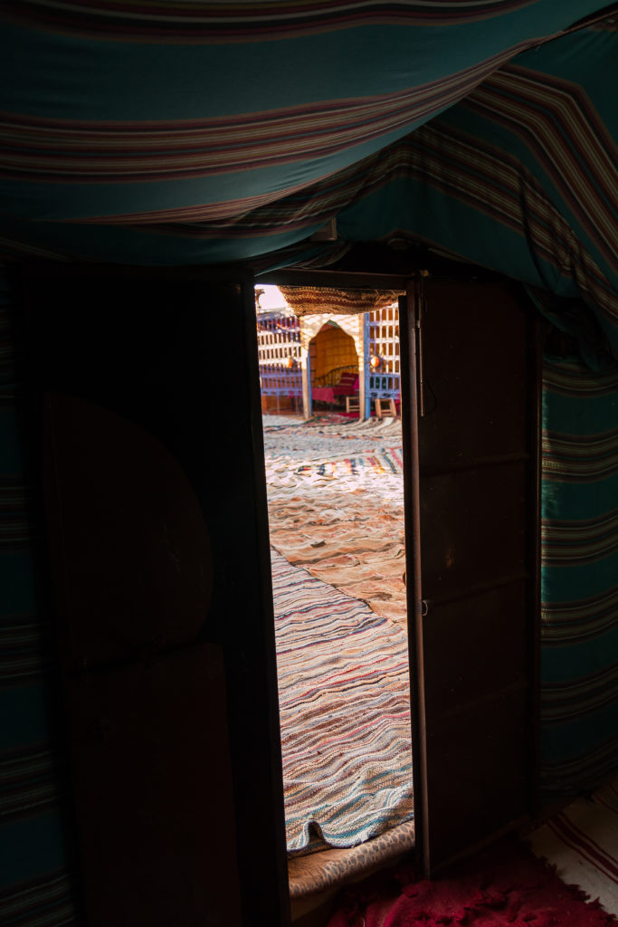camel trek camp, berber camp, Morocco, tent view, arboursabroad