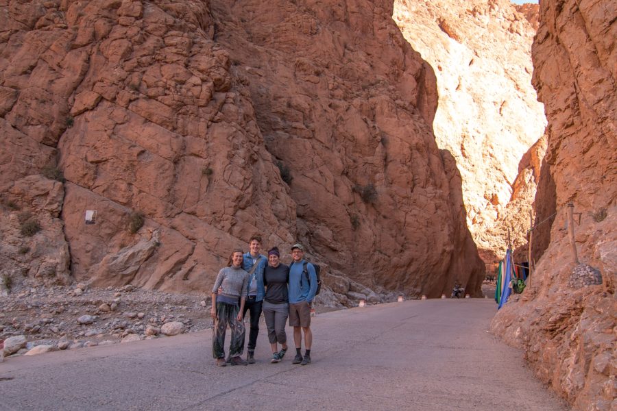 friends in the Todra Gorge, Morocco, travel partners, arboursabroad