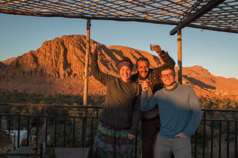 Morocco tea, accommodation with view in Todra Gorge, Morocco, arboursabroad