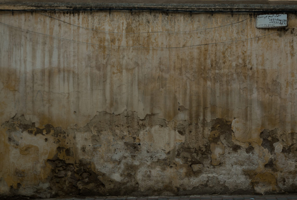 warn down wall, Fez, Morocco, wall in fez, arboursabroad