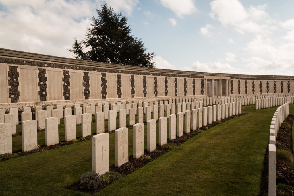 Soldier memorial, Belgium, Tyne Cot, Flanders, ArboursAbroad, White tombstones