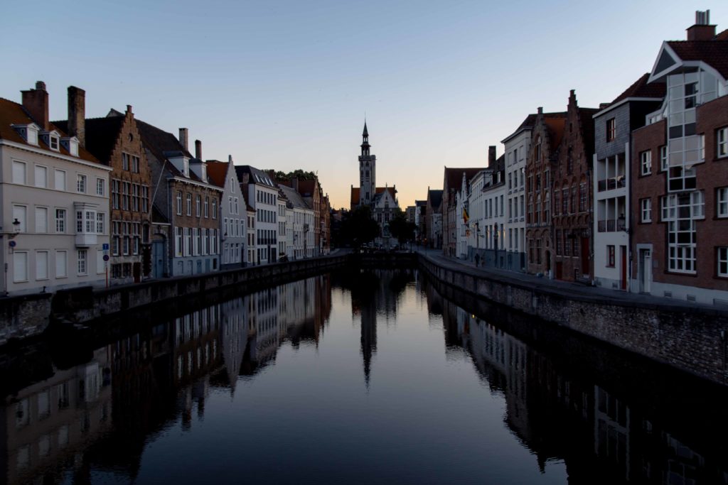Belgian canals, Bruges, city reflection, arboursabroad