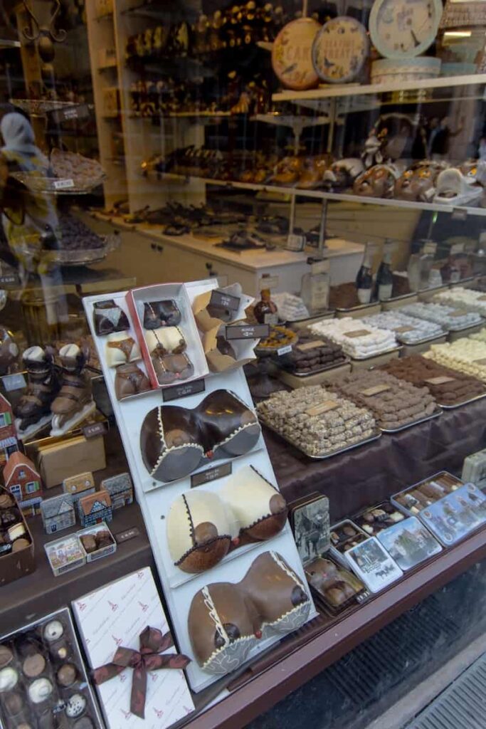 chocolate made to look like human boobs.