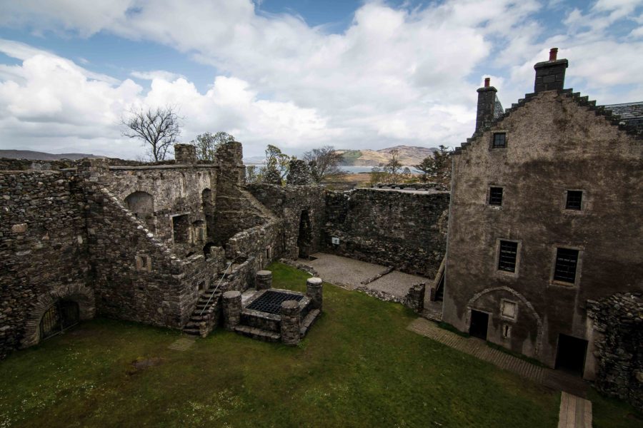 Inside a Scottish Castle, Dunstaffnage Castle, Oban, Scotland, arboursabroad