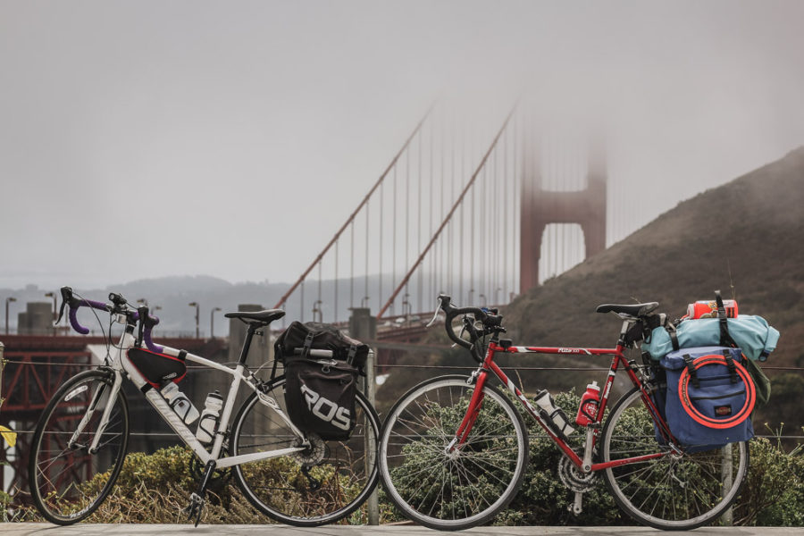 golden gate bridge, victory, cycle tour complete, PCH, cycling seattle to san francisco, cycling the pacific coast highway, arboursabroad