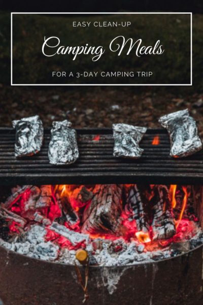 Camping food list, easy camping meals, camping meal prep, three day camping trip, arboursabroad
