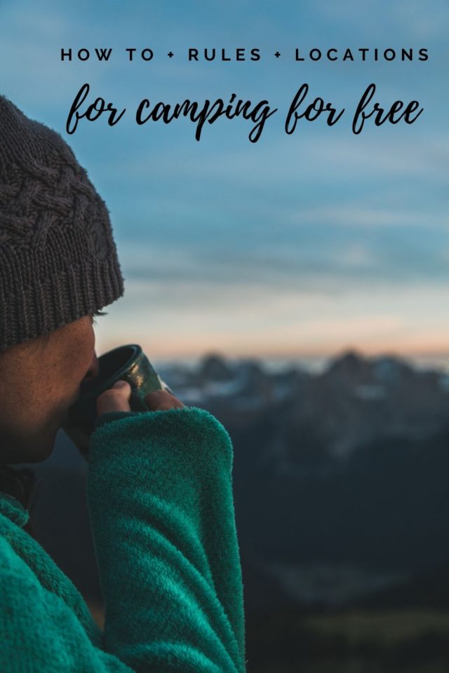 how to camp for free, camping for free, ArboursAbroad, travel guide, #liveoutdoors