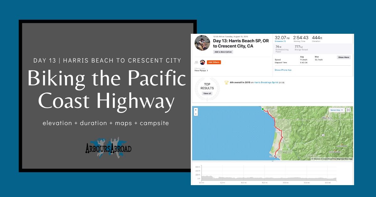 cycle touring the west coast of the United States Bike information