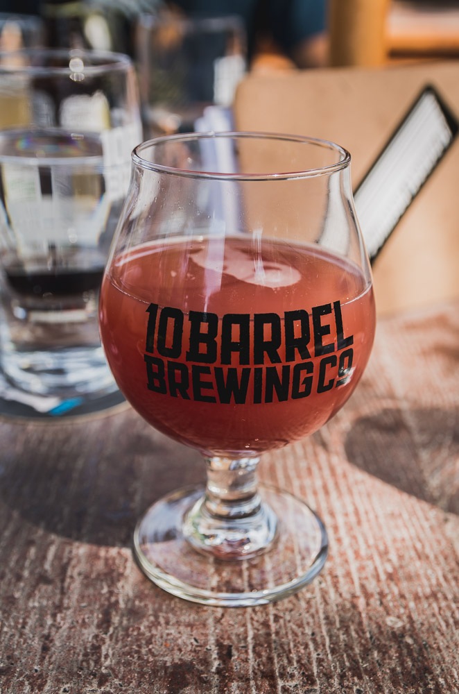 Sour beer from 10 Barrel during a pub crawl in Bend