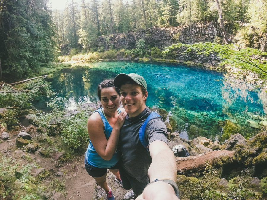 Blue pool in Central Oregon