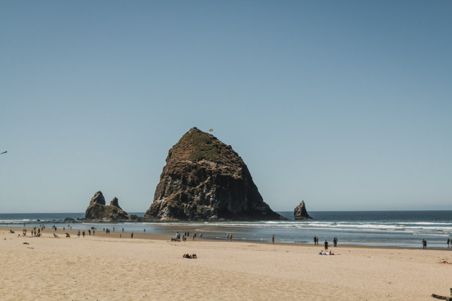 Haystack Rock, Rock on Beach, Cannon Beach, Oregon