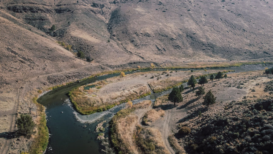 horseshoe bend in the river with Juntura Hot Springs, ArboursAbroad