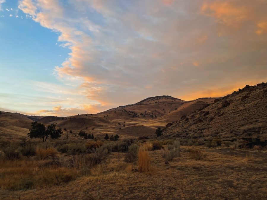 sunset over desert hills in eastern Oregon, ArboursAbroad