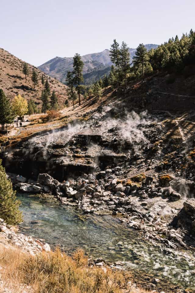 cascading hot springs along the river, arboursabroad