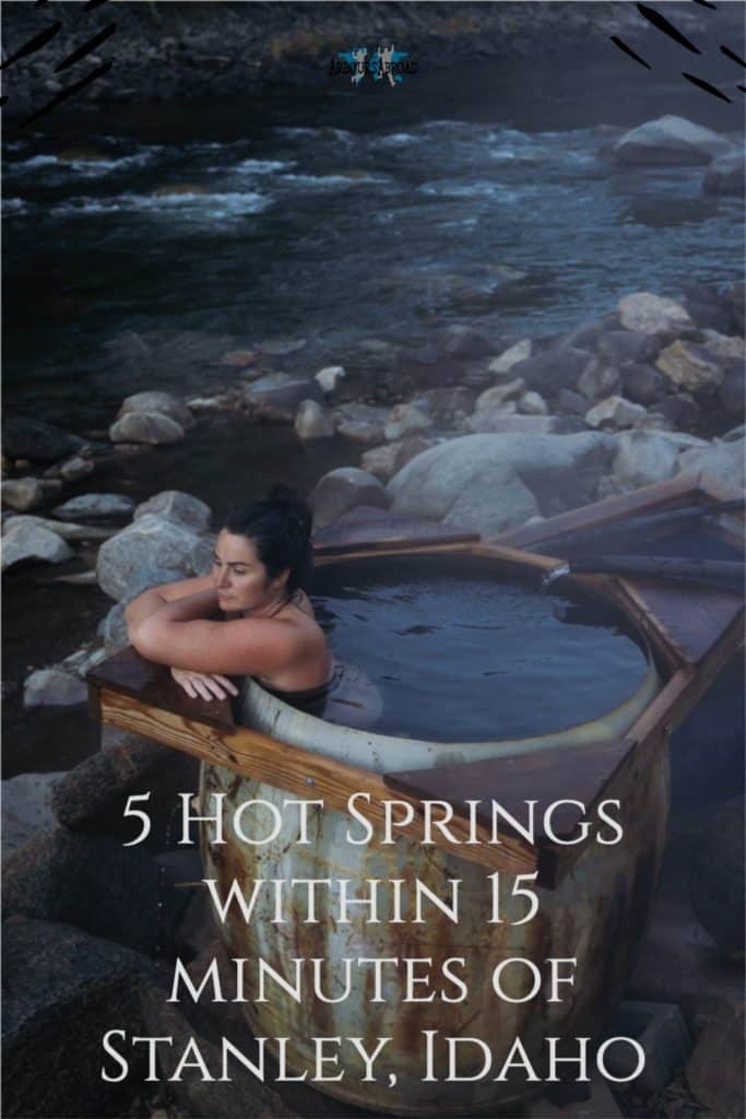 hot springs in idaho, girl in hot spring kettle, SunBeam
