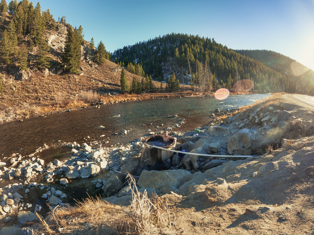 natural hot springs, Stanley, Idaho, kettle hot spring