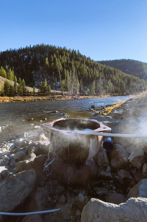 kettle hot spring in Stanley Idaho, ArboursAbroad, Boat Box Hot Springs