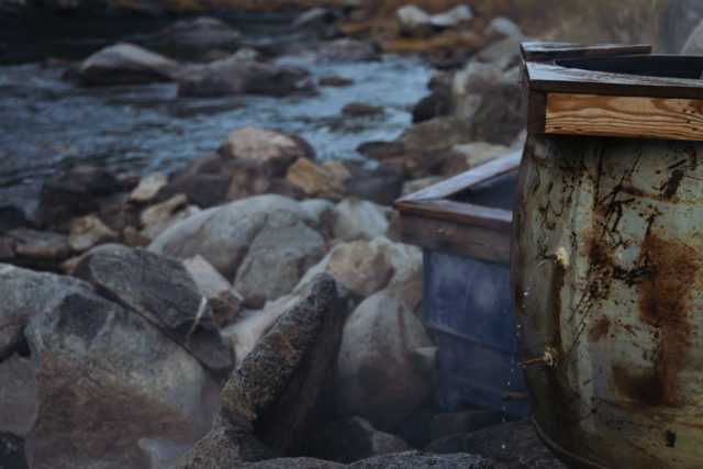hot spring pots along river in Stanley, Idaho, ArboursAbroad