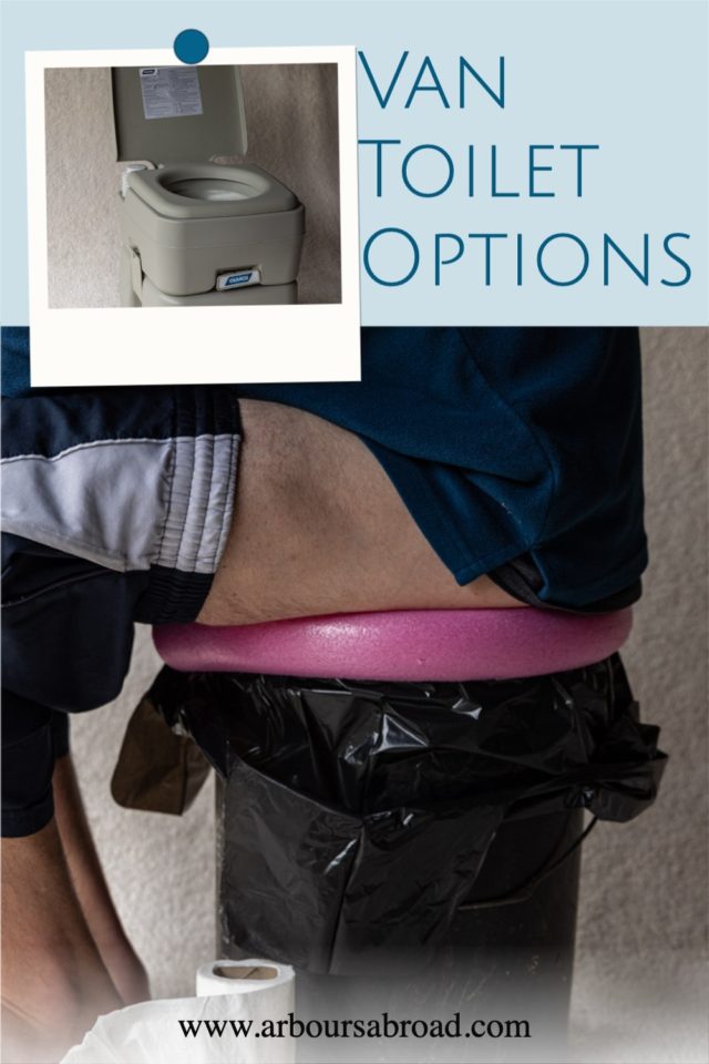 van toilet options, portable toilets for van life, arboursabroad