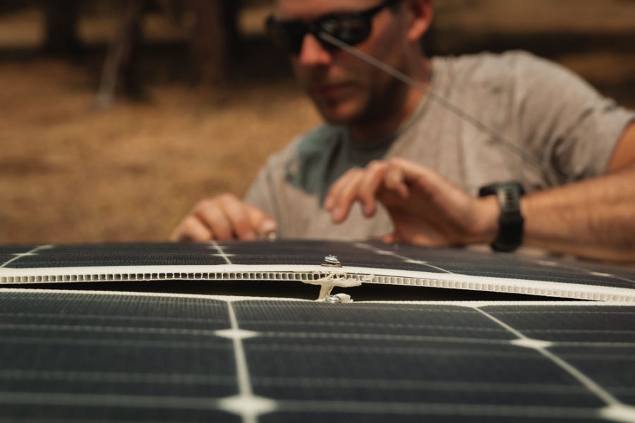 campervan conversion, solar power, flexible solar panels, arboursabroad