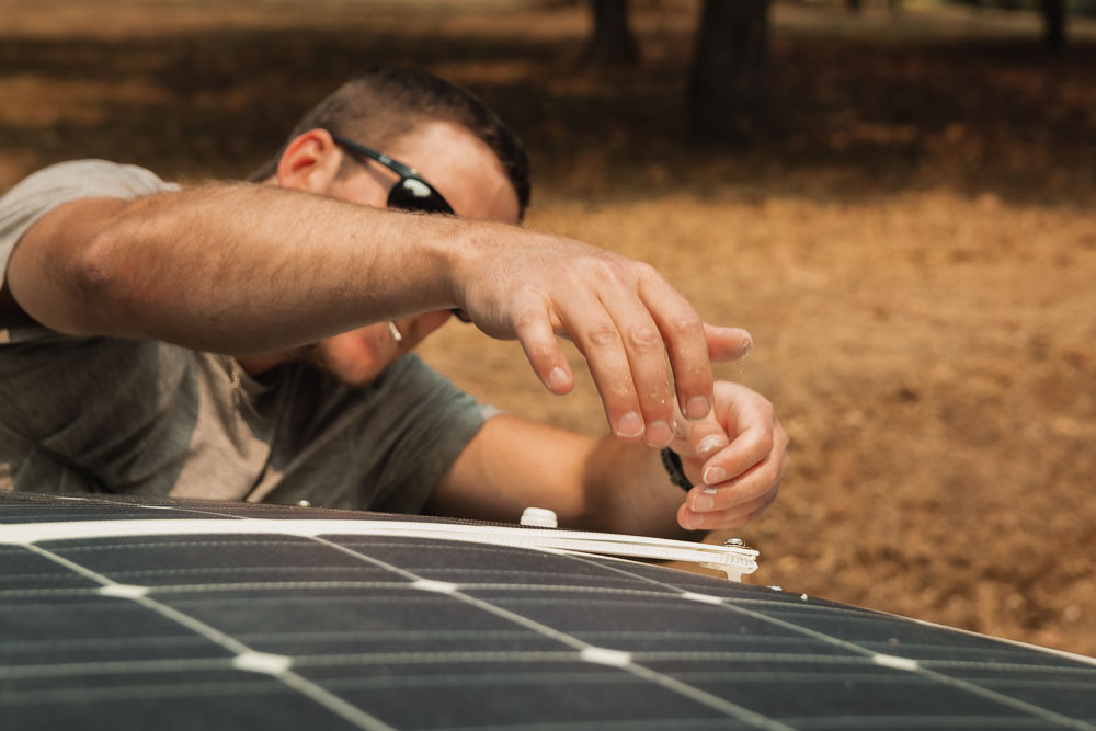 Renogy flexible solar panels for campervans, arbourabroad, van build