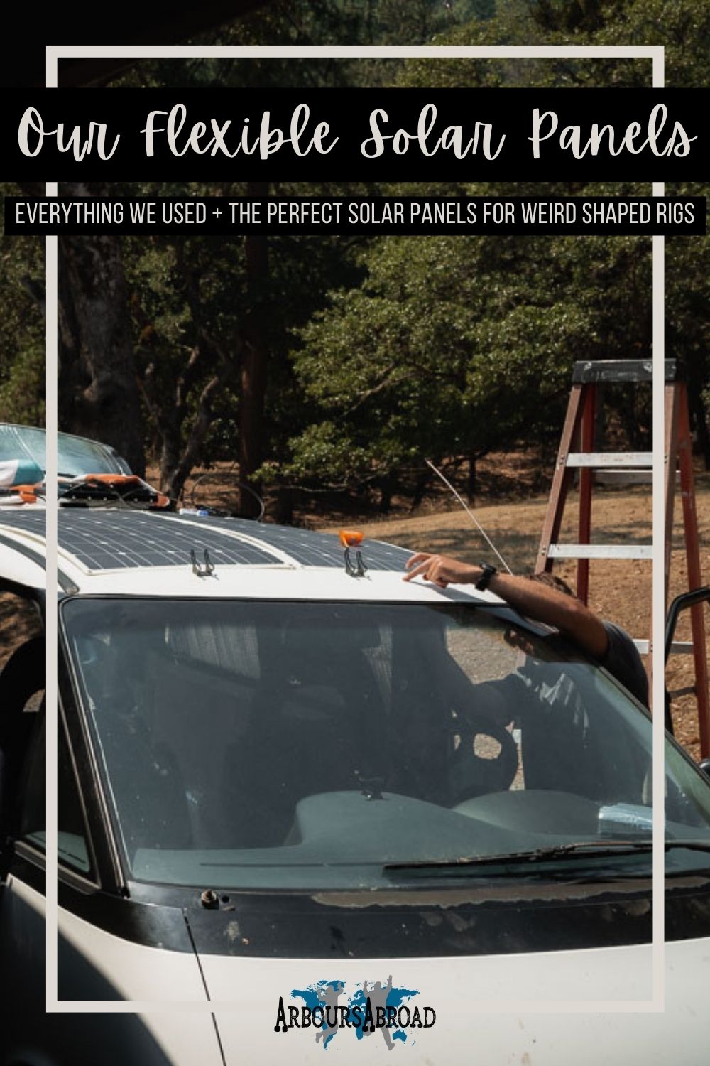 solar panels for campervans, flexible panels for rounded roofs, arboursabroad