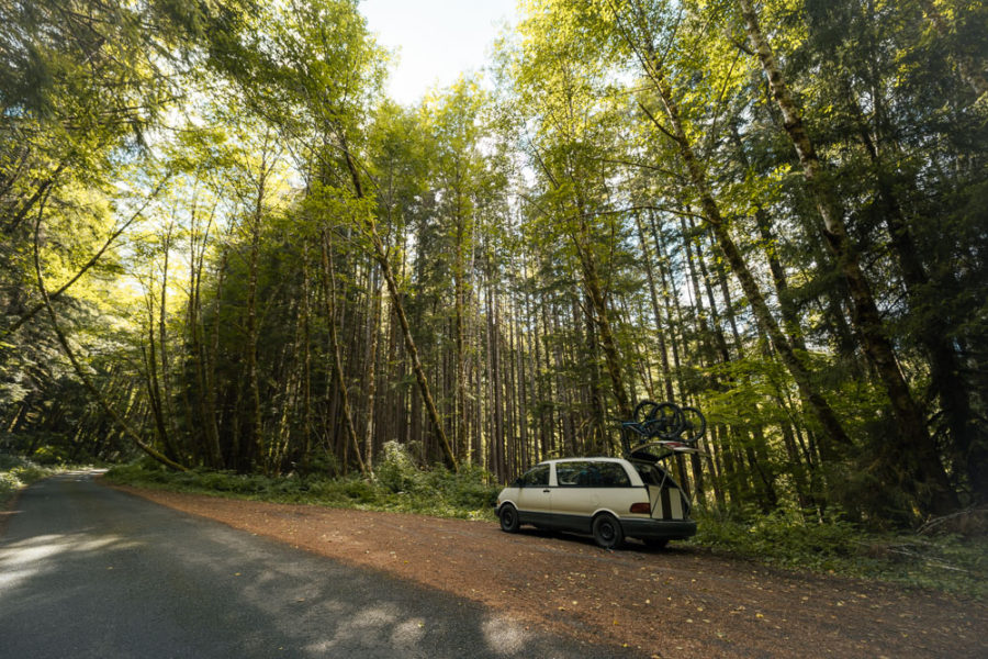 dispersed camping near Sol Duc Falls, ArboursAbroad, vantrails