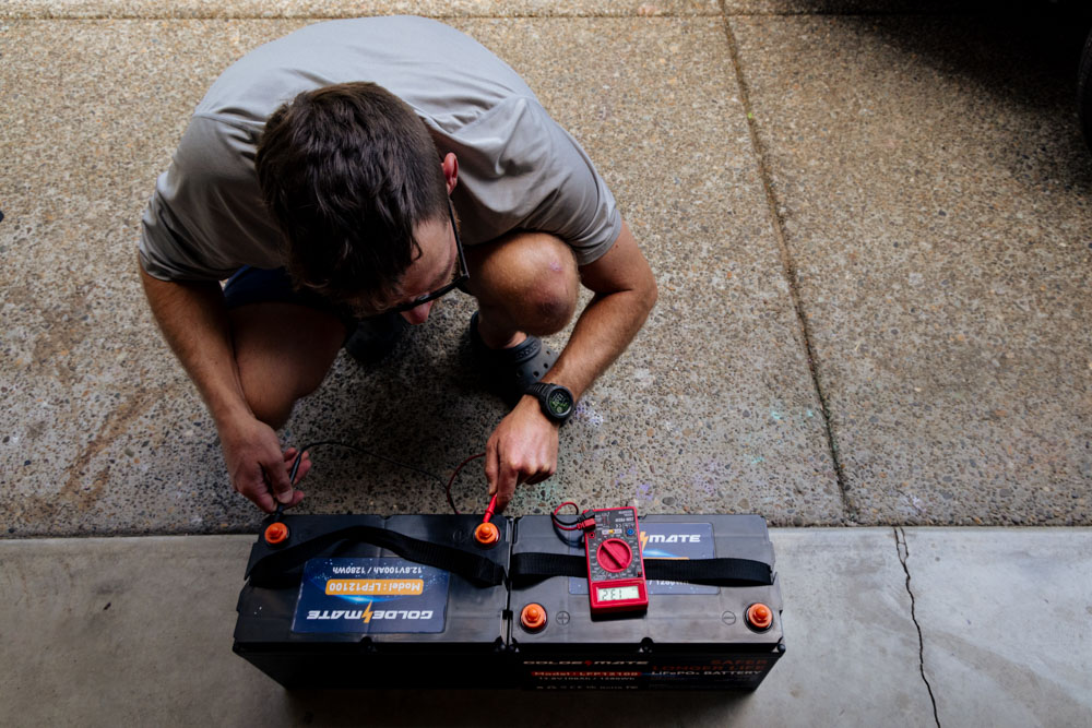 Goldenmate 12v 100ah Lithium Ion Battery installation Portland Oregon USA 270623 R5 17
