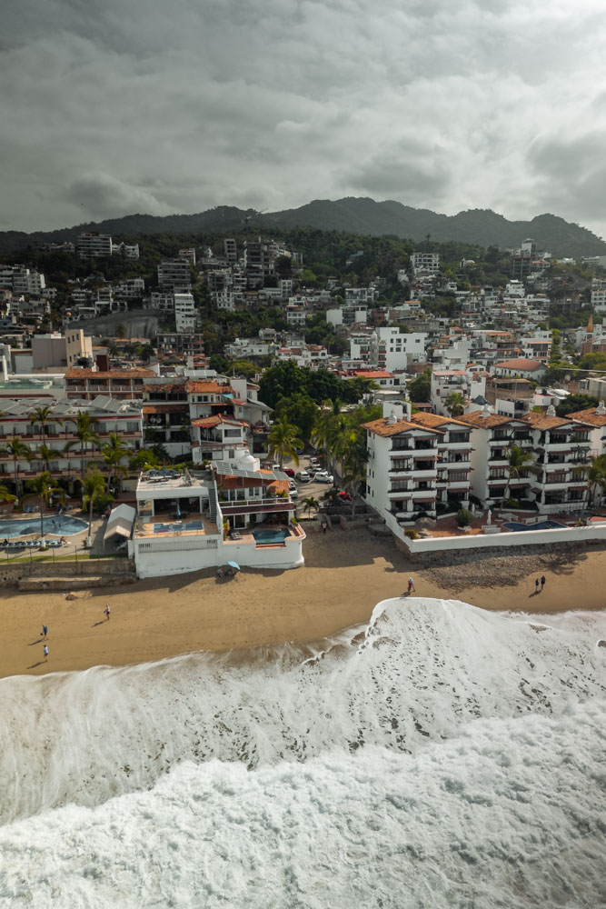 beach and water in puerto vallarta.